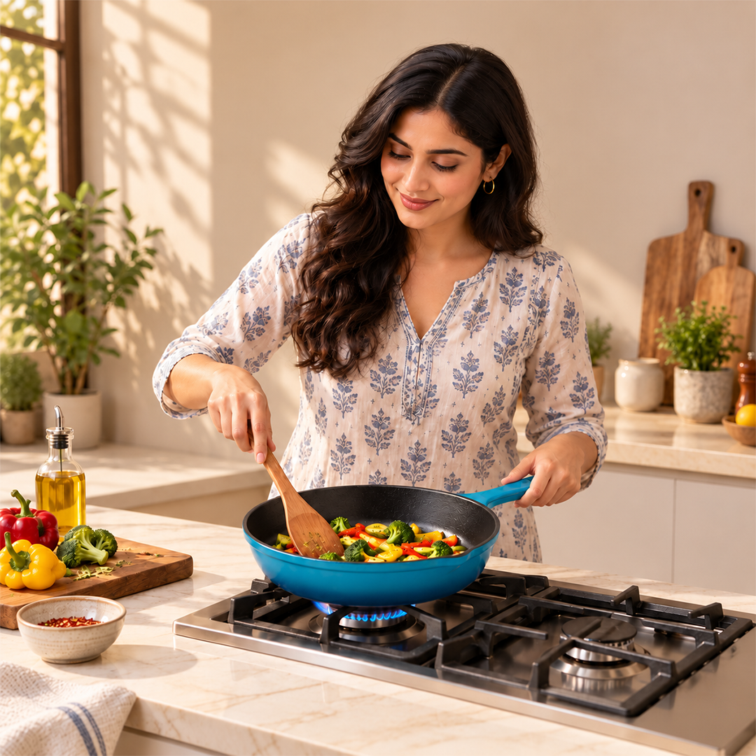 Crownstone Enameled Cast Iron Fry Pan