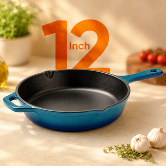 Crownstone Enameled Cast Iron Fry Pan