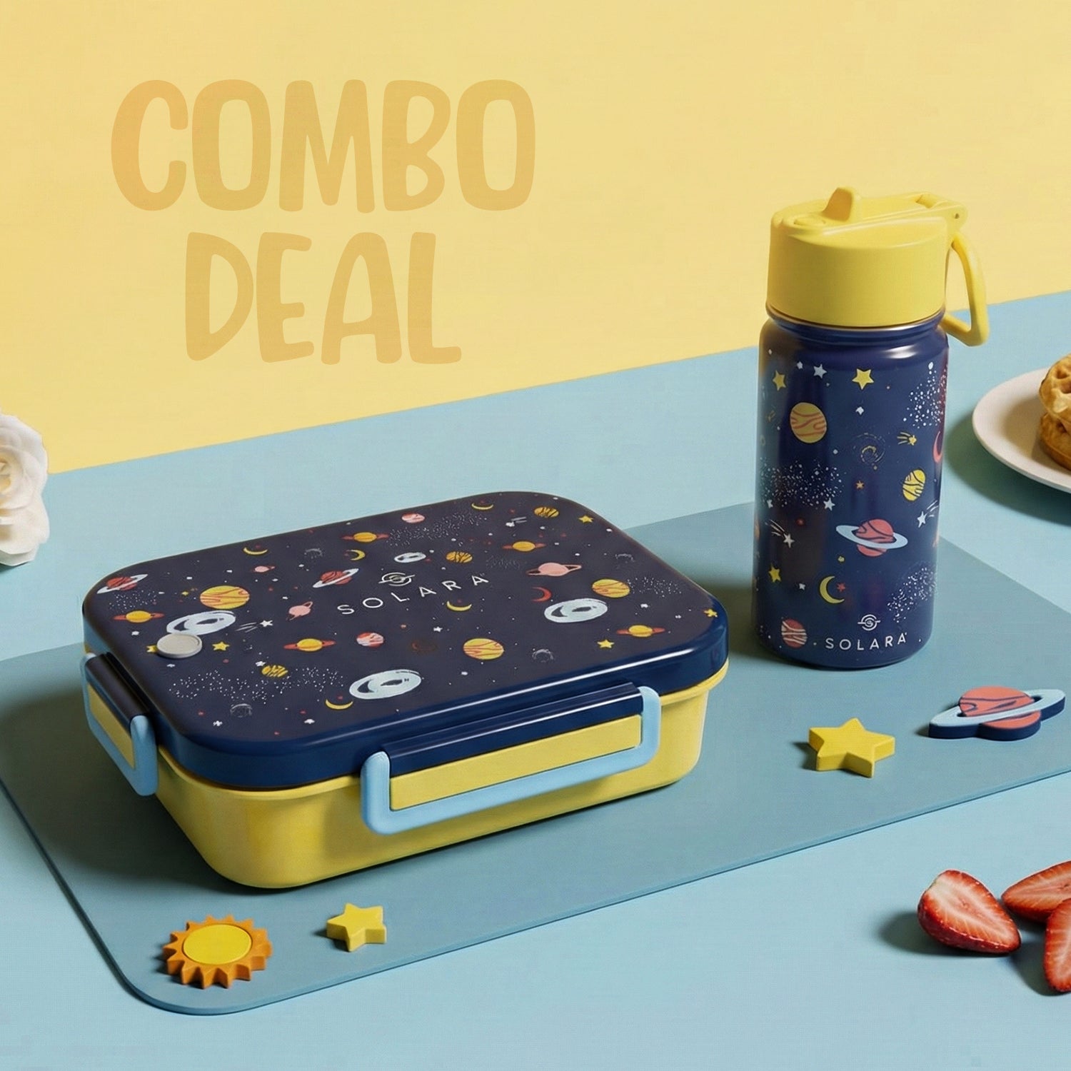 Galaxy / Lunch Box + Kids Water Bottle