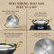 MontClaire Stainless Steel Set of 2 - Kadai + Frypan