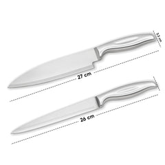 Stainless Steel Kitchen Knife Set - Pack of 2