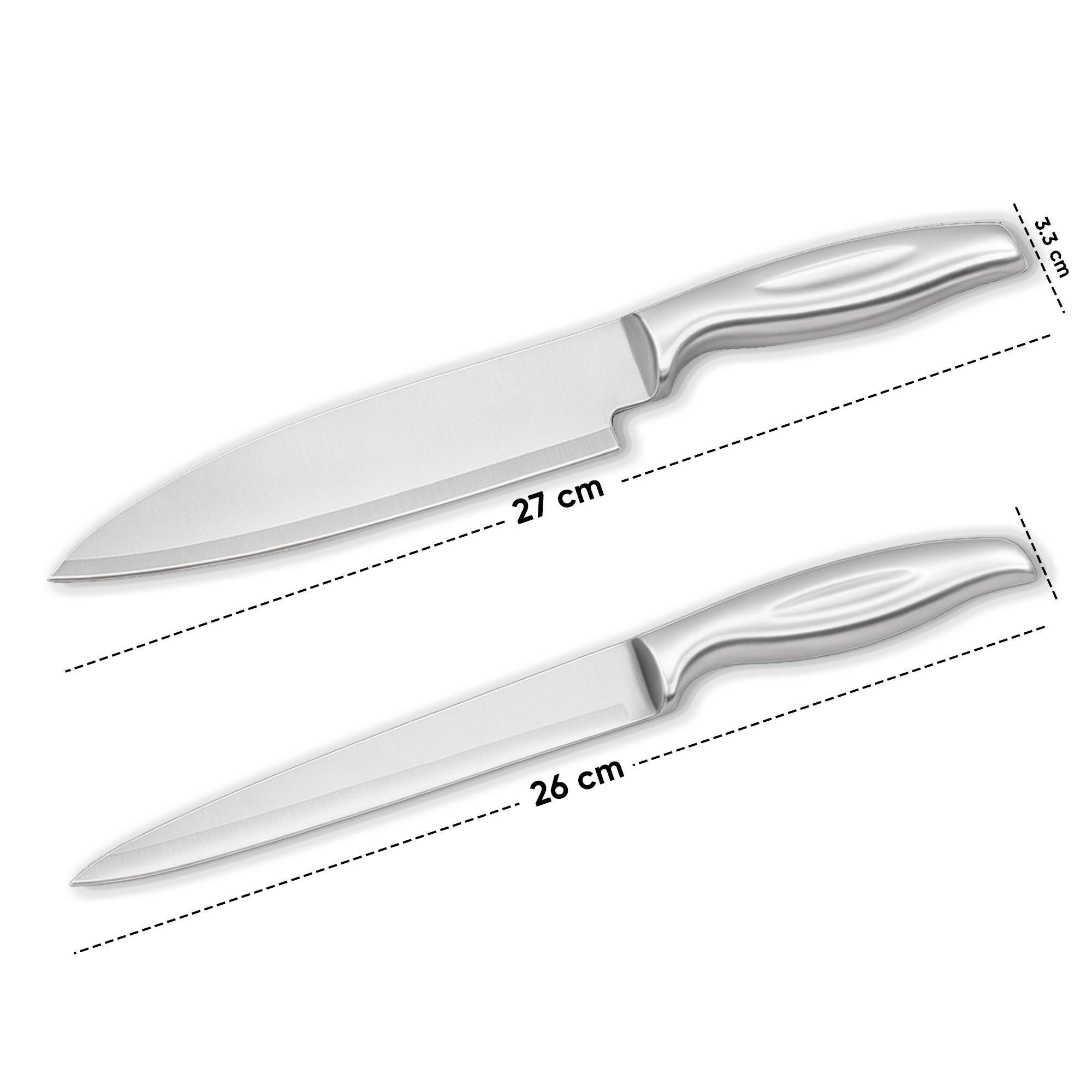 🎁 Stainless Steel Kitchen Knife Set - Pack of 2 - Set of 2