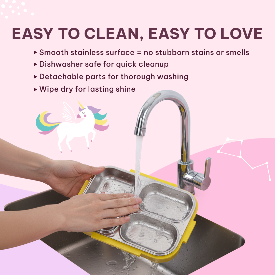 Unicorn / Lunch Box + Kids Water Bottle