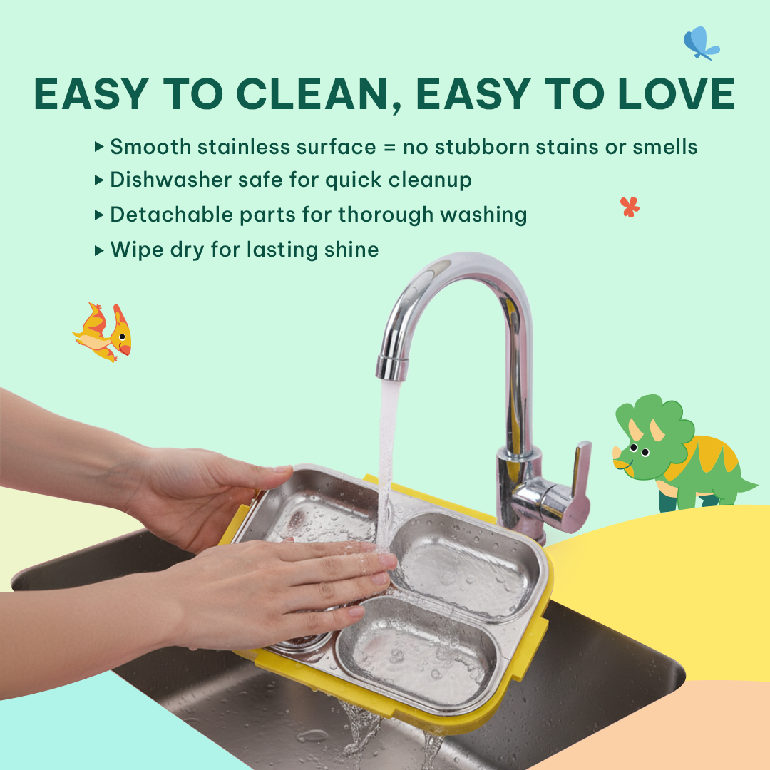 Dino / Lunch Box + Kids Water Bottle