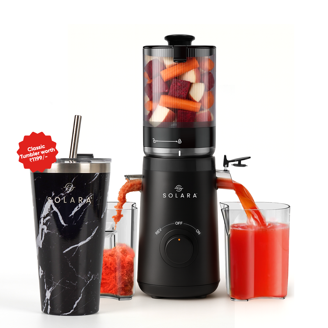Cold Press Juicer + Insulated Tumbler