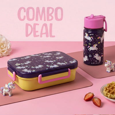 Unicorn / Lunch Box + Kids Water Bottle