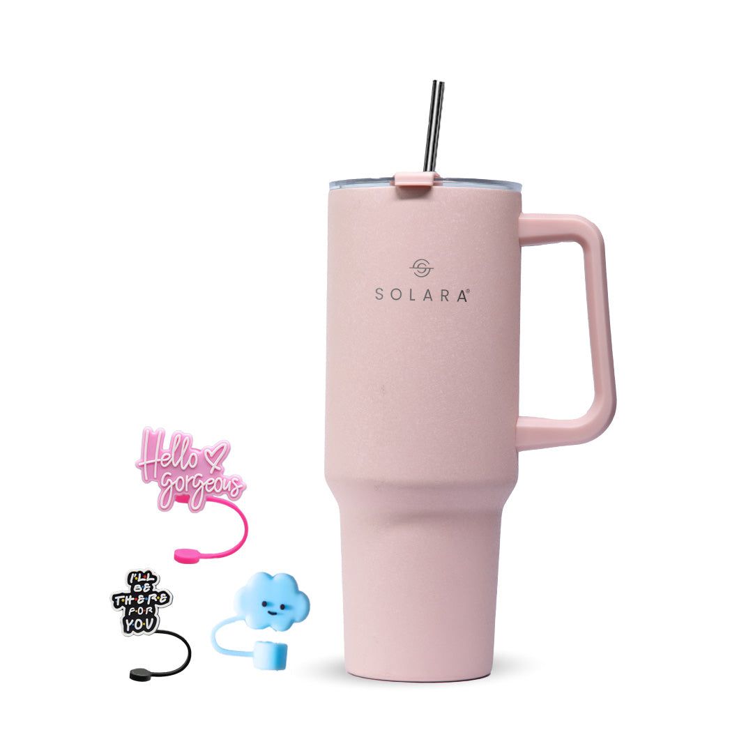 Dusky Pink / Elixir + Straw Toppers (3)