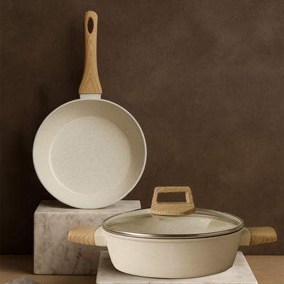 Ivory / Fry Pan10'+ Kadai 10'