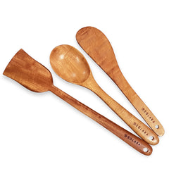 Neem Wood Spatula Set- Pack of 3