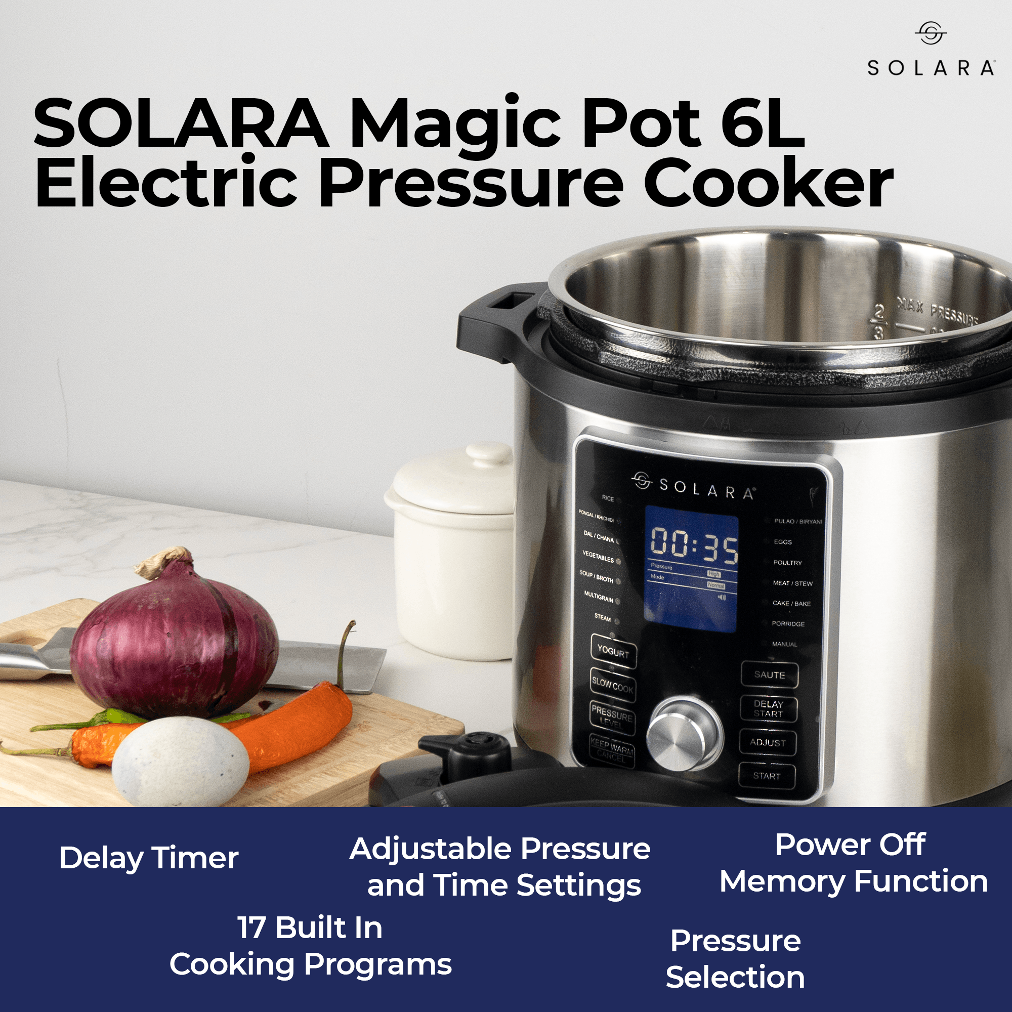 Buy Electric Pressure Cooker at Low Price India Solara Home