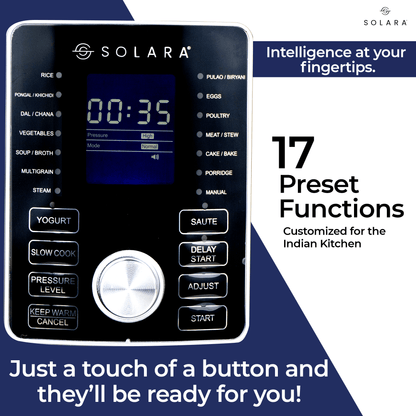 electric pressure cooker Preset functions