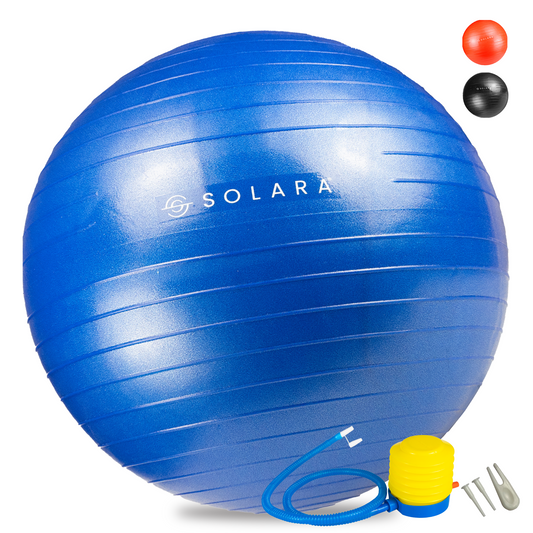SOLARA Men & Women PVC Gym Ball for Exercise & Yoga