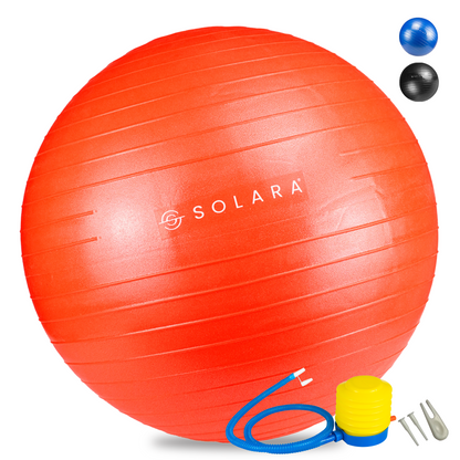 SOLARA Men & Women PVC Gym Ball for Exercise & Yoga