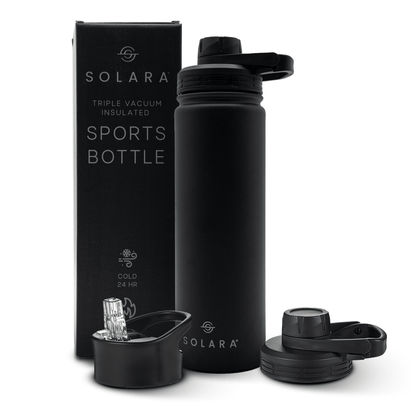 Solara insulated water bottle - Black