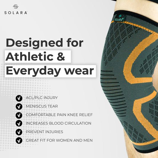 SOLARA Knee Cap for Men & Women | Knee Support for Gym