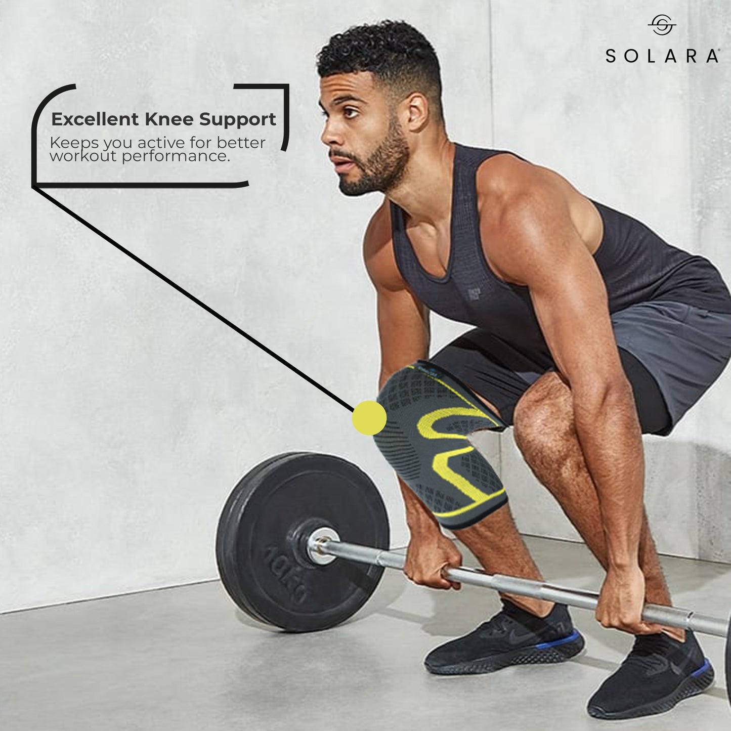 SOLARA Knee Cap for Men & Women | Knee Support for Gym