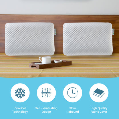 Solara Memory Foam Pillow with Cooling Gel